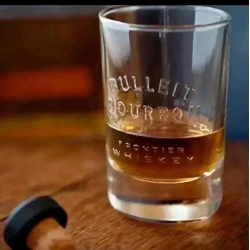 Bulleit 2 new glass 5oz approximately